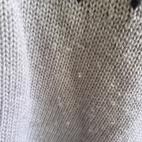 KNIT Sweater warm grey pattern size Large BARRAGE western - Picture 3 of 7